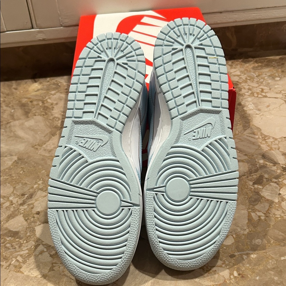 Nike Kids Sneakers - Sky Blue and White 7 Youth 8.5 in women’s - Picture 6 of 7